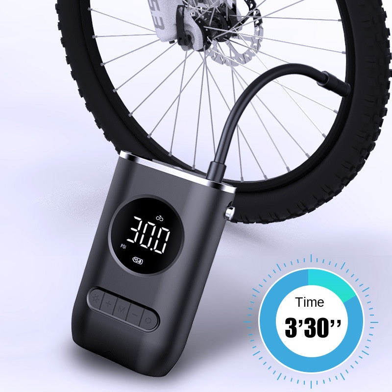 Portable mini pump with multipurpose rechargeable battery (car, motorcycles, bicycles, balls, etc...)