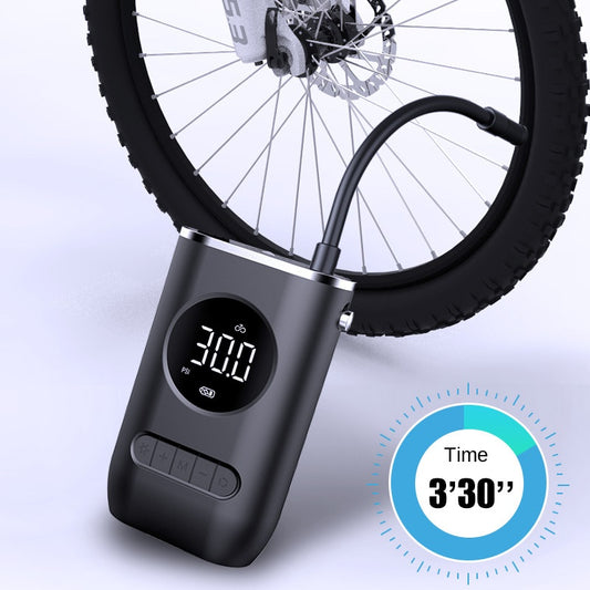 Portable mini pump with multipurpose rechargeable battery (car, motorcycles, bicycles, balls, etc...)