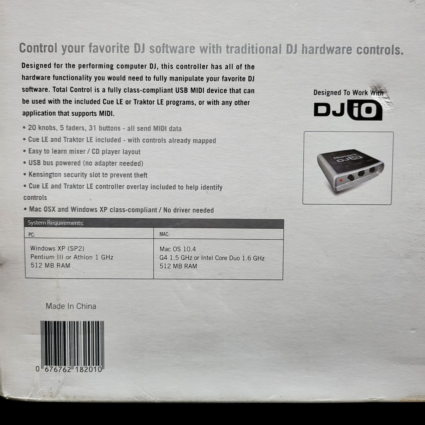 Numark Total Control DJ Controller